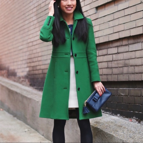 J. Crew Jackets & Blazers - J. Crew Green Classic Lady Day Coat